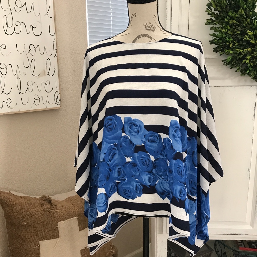 Poncho Top With Sleeves